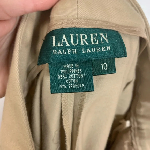 Lauren Ralph Lauren Neutral Bootcut Trouser Size US 10 Minimalist Preppy * Read - Picture 4 of 11
